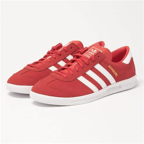 adidas hamburg schuh rot|ADIDAS ORIGINALS Hamburg 24 Leather.